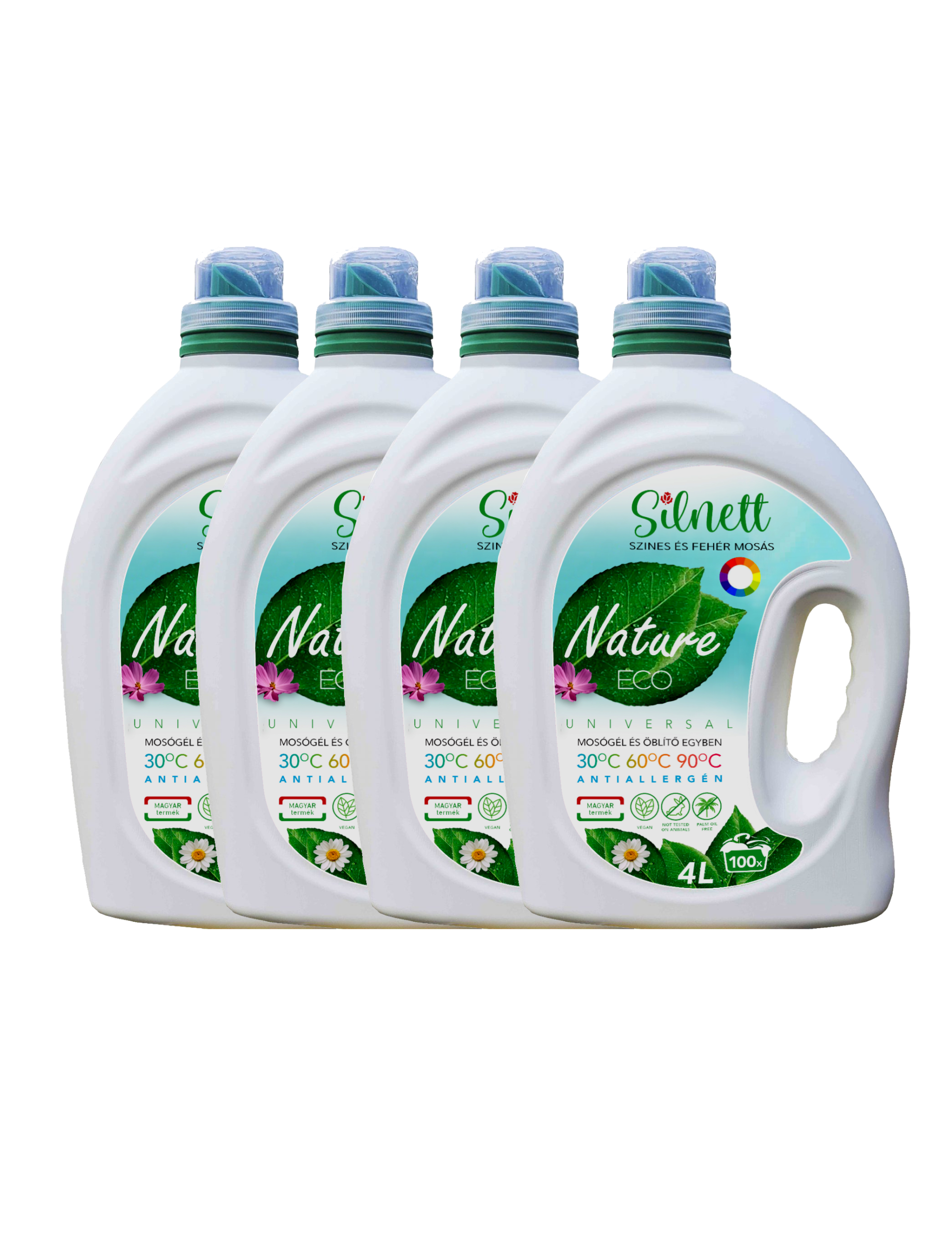SILNETT 4 DB ECO nature MOSÓGÉL- 400 mosás UNIVERSAL ANTIALLERGÉN 2IN1